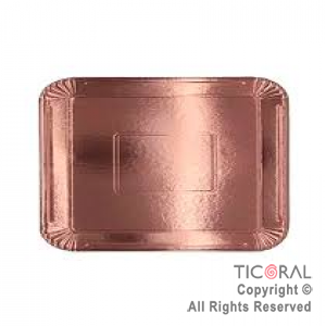 BANDEJA LAMINADA N.04 23 x 28 CM ROSA GOLD x 10
